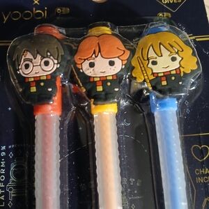 Yoobi x Harry Potter Gel Pens With Charms Ron Weasley Hermione Granger